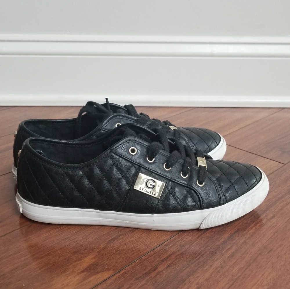 GUESS black lace up sneakers